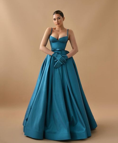 

elegant blue plus size a line evening dresses for women spaghetti straps beaded evening pageant gowns special occassion birthday celebrity p, Black;red
