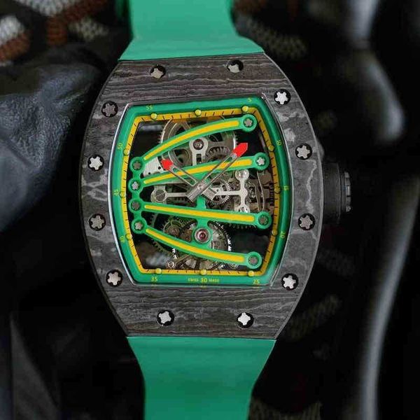 

uxury watch date richa milles mens needle tourbillon mechanical watch trendy fashion hollowed out luminous cool technology atmospheric