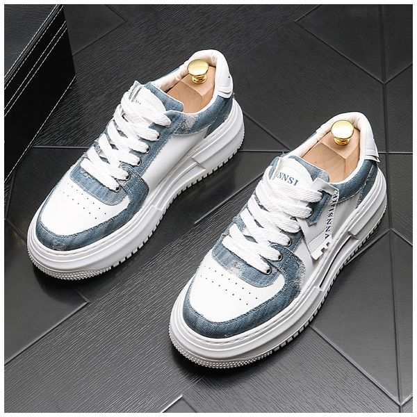 

men casual shoes spring men sneakers canvas shoes men vulcanize shoes 2023 spring new all-match male flat lace-up platform shoes, Black