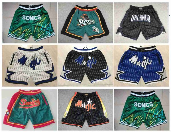 

just don magics basketball short piston sports orlandos hip pop seattles summer sonic running pant with pocket zipper detroits stitched