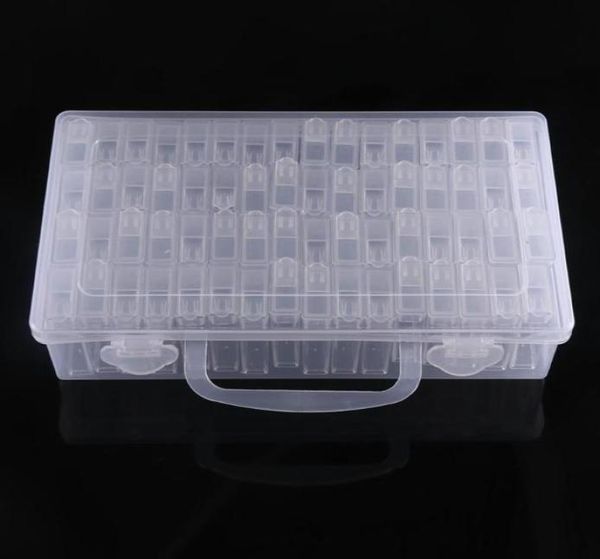 

diamond painting accessories 64 grid container box diy diamond embroidery mosaic tools bead transparent plastic drill storage1726386, Black
