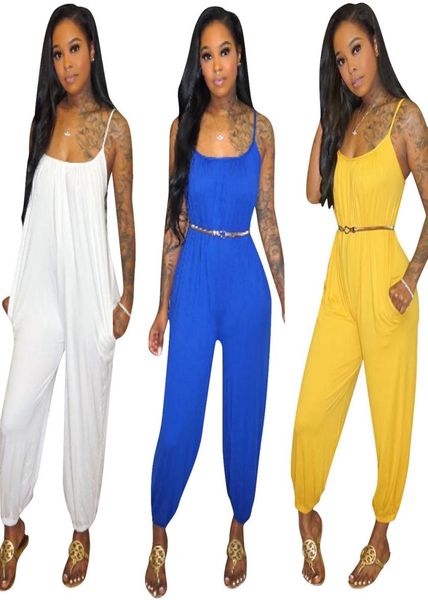 

women pure color club jumpsuits wear sling boho jumpsuitamp rompers floral set jump suit ladies elegant overalls for4064015, Black;white