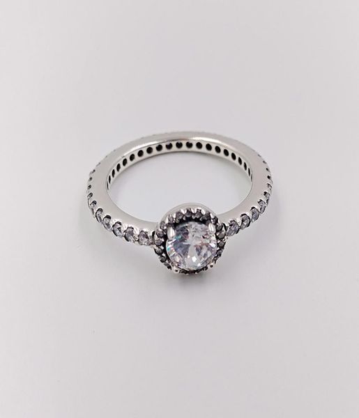 

classic elegance clear cz band rings authentic 925 sterling silver rings fits european style jewelry andy jewel 190946cz8125488