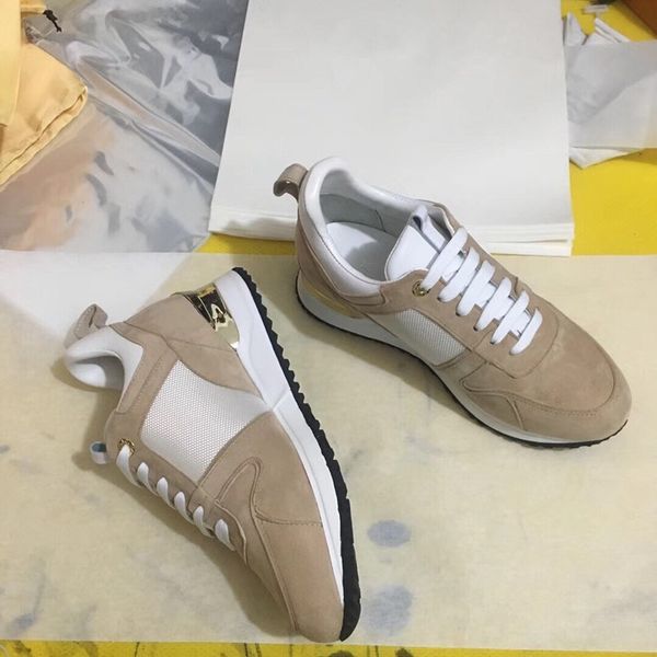 

designer casual shoes womens campo sneaker chromeleather trainers men women platform shoe 0807, Black