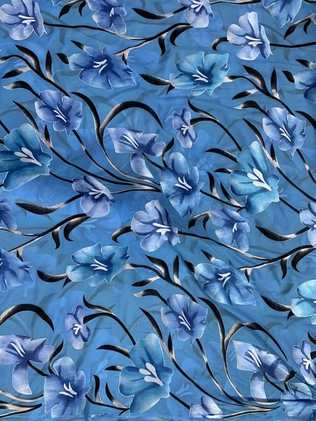 

2023 5 yards tulle etched out fabric light silk dinner party women lace dress sewing cloth textile ladies formal evening gown white and blue, Black;white