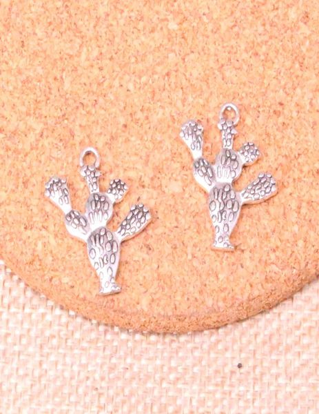

63pcs charms cactus desert 2320mm antique making pendant fitvintage tibetan silverdiy handmade jewelry6612221, Bronze;silver