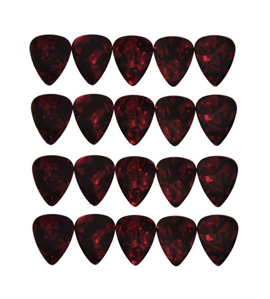 

lots of 100pcs medium 071mm guitar picks plectrums celluloid pearl red5210686