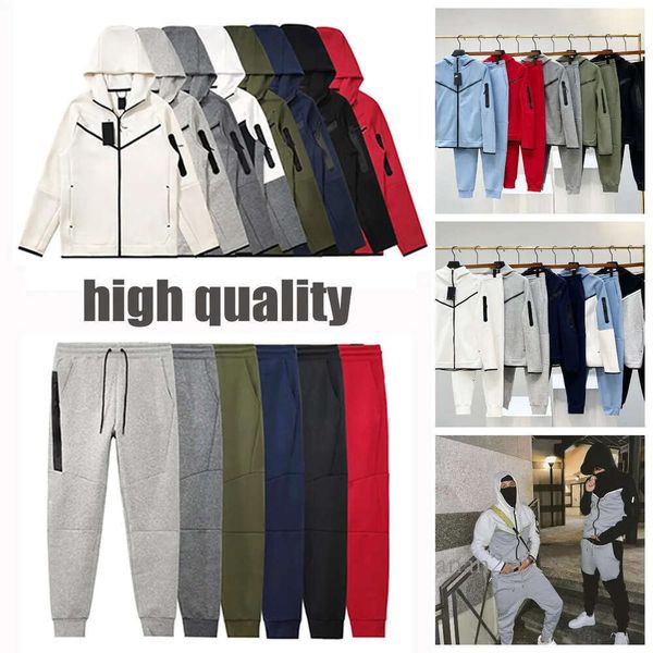 

designer mens sports pants hoodies tracksuit tech fleece sportswear hooded jackets joggers running tech fleece sweatpants straight cut, Black;white