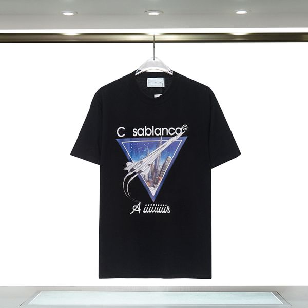 

2023 designer men t shirt men new round neck t-shirts fashion t-shirt men t-shirt summer casual shirts men black short sleeve spaceship sard, White;black