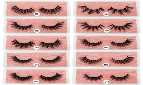 

thick natural false eyelashes soft vivid hand made fake lashes eye makeup accessories 10 models eye lashes extensions dhl4719193