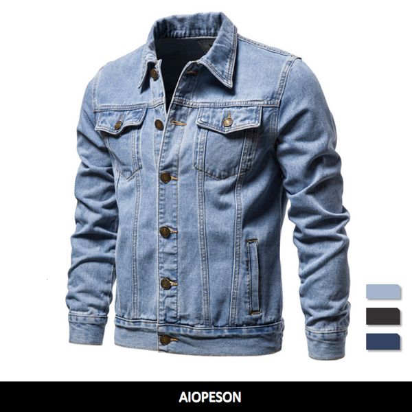 

men's jackets cotton denim jacket men casual solid color lapel single breasted jeans jacket men autumn slim fit quality mens jackets 23, Black;brown