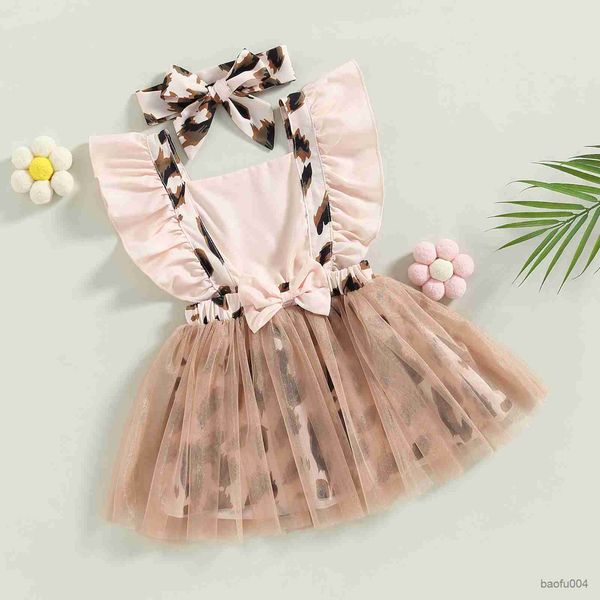 

girl's dresses ma gaun bayi perempuan anak balita gaun pesta ulang tutu motif tulle untuk anak perempuan pakaian musim panas r230808, Red;yellow