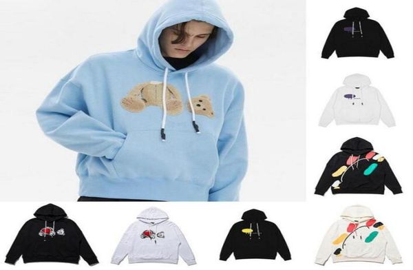 

mens women designers hoodies hoodie winter man palmes long sleeve men s womens bear luxurys hooded angles clothing clothes angels 9185477, Black