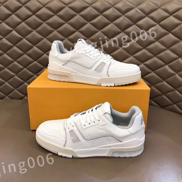 

2023 new casual shoes espadrilles trainers men flats platform sneakers designer white black leather womens lace up rd0804