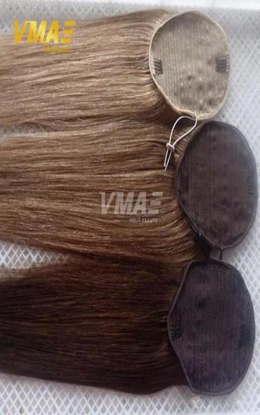 

human straight ponytail hair 100g natural non remy hair horsetail tight hole clip in drawstring ponytails hair extensions32912209380386, Black