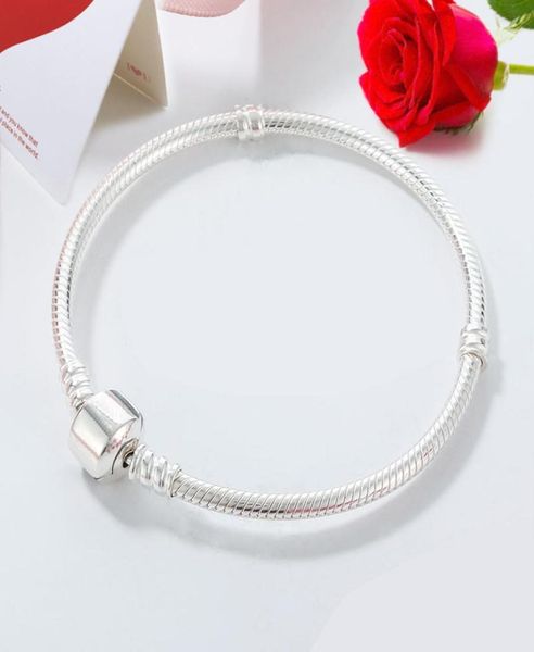 

women 925 sterling silver charm bracelets diy fit original charms beads hearts chain bracelet ladies birthday engagement gift with box679626, Golden;silver