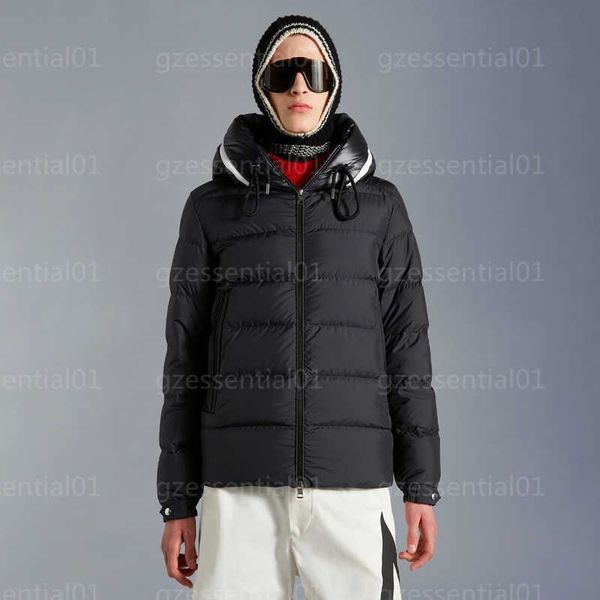 

designer mens winter down jacket mens clothing hoodie coat warm comfort cold windbreaker hat letter hooded coats outdoor fashion travel desi, Black