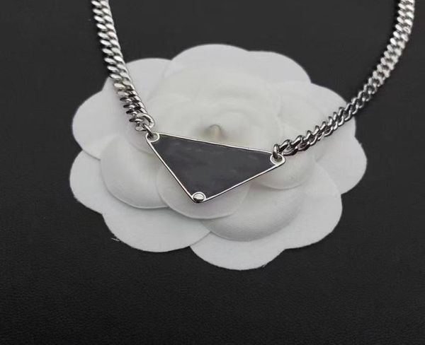

2021 charm luxury designer necklace for lovers thick chain stainless steel jewelry women men hip hop personality letter punk high 7020539, Silver
