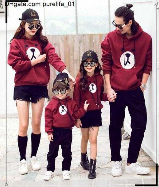 

arrival family new matching outfits thick sweater fashion color comfortable, Blue