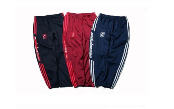 

2021high-end design season 4 sas joggers men hip hop pants casual trousers sweatpants season 4 cuffed pants striped black red feet pants7334