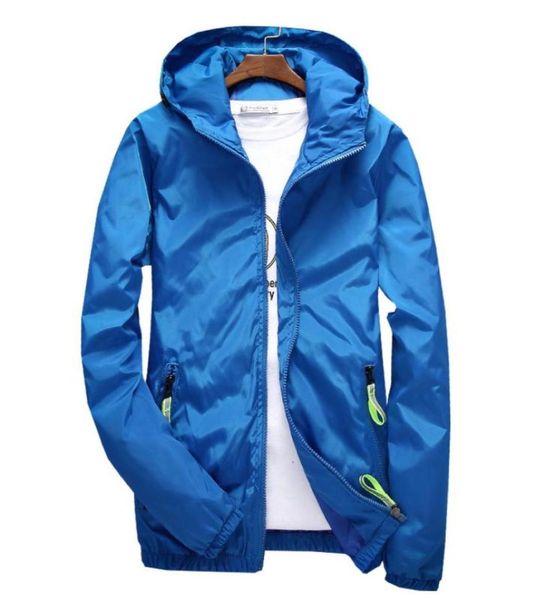 

whole 6 colour men women sports windbreaker jackets male jacket zippers up hooded coats selling52879489894924, Black;brown