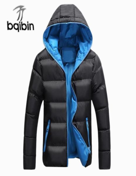 

5xl men winter casual new hooded thick padded jacket zipper slim men and women coats parka outwear warm1294724, Black
