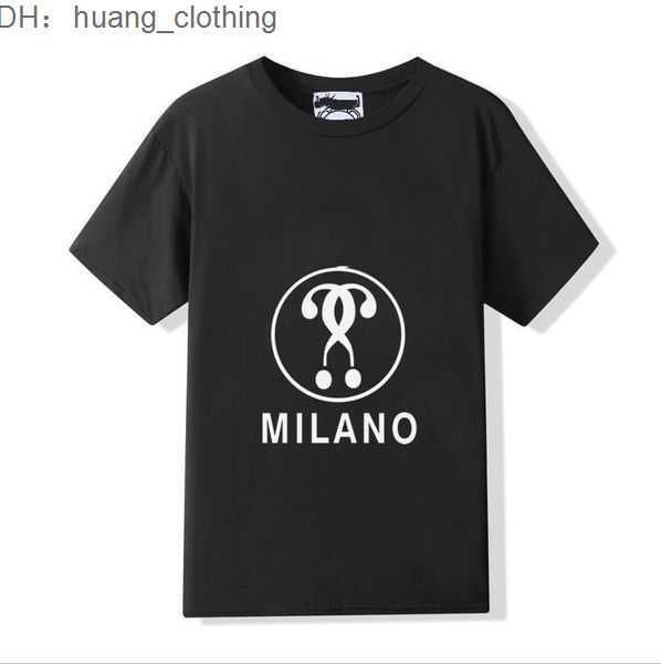 

moschino designer high-grade women's men's and style crewneck short fashion print loose 3 diw5, White