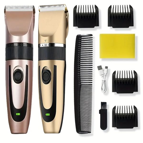 

rechargeable hair clipper electric hair clipper trimmer for men professional hair cutting machine shaver hair grooming kit