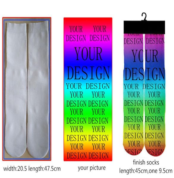 

stockings boys girls middle socks basketball running sport long men women 3d printed4386060, Black