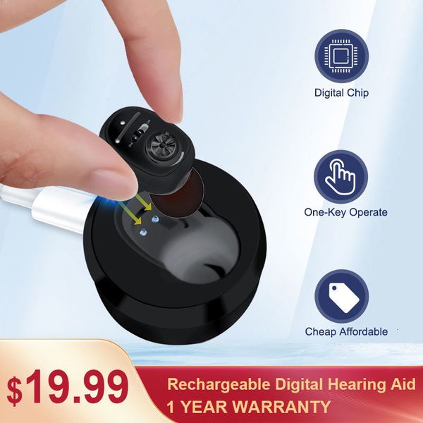 

ear care supply rechargeable hearing aids invisible digital sound amplifier for deafness wireless hearing aid to severe hear loss audifonos