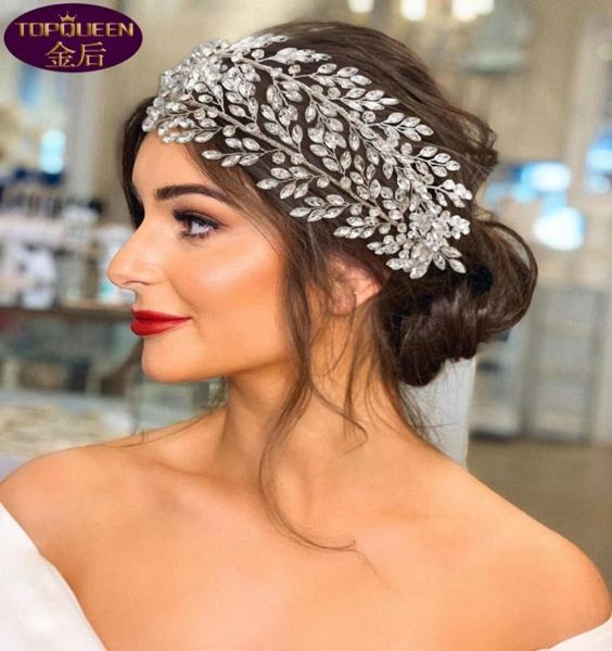 

two drainage diamond hoop wedding tiara baroque crystal bridal headwear crown rhinestone with wedding jewelry hair accessories dia6437771, Silver