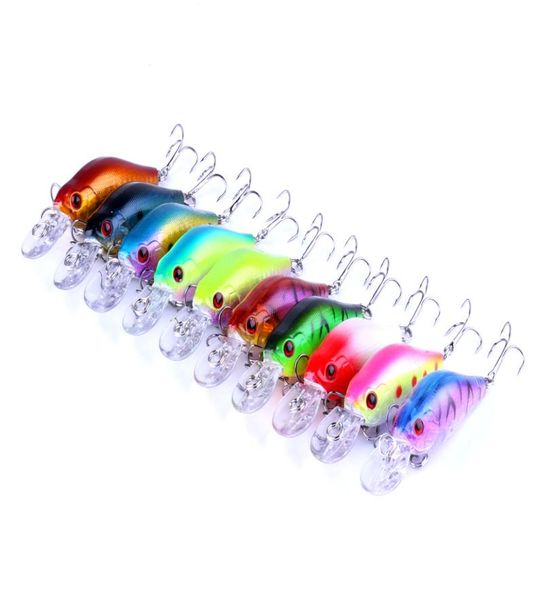 

hengjia 10colors length 7cm weight 10g crank bait fishing lure hard bait artificial vivid swimming fishing lure tackle7609590