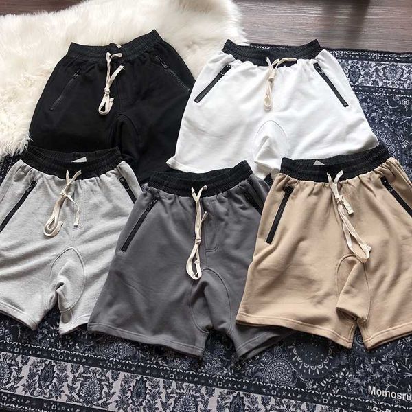 

season 5 main line zipper shorts esential high street ribbon capris, Black