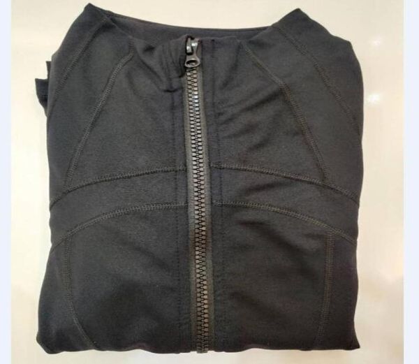 

2020 women039s workout yoga jacket fu zip running track jacket4252625, Black;brown