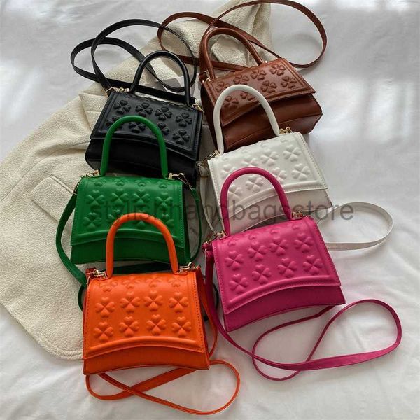 

shoulder bags fashion saddle bag women's bag 2023 spring popular small flower embossed handbag flipped one shoulder crossbody bagstylis