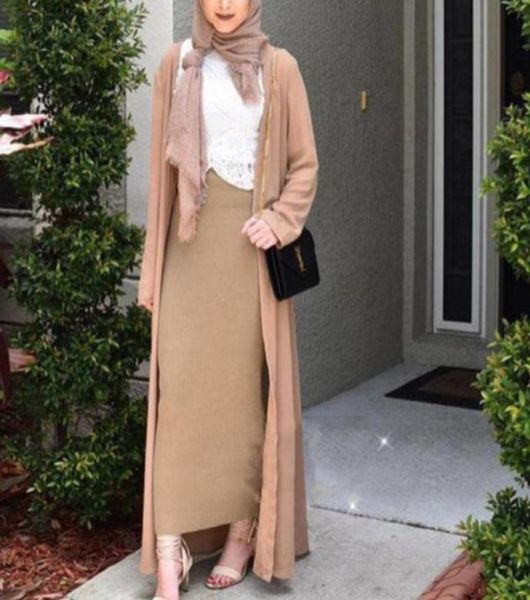 

skirts muslim overall pencil skirt women two shoulder straps maxi long islam high waist bodycon slim bottom islami clothing6682649, Black