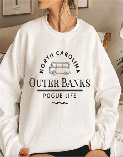 

outer banks north carolina sweatshirt pogue life hoodies outer banks paradise on earth hoodie obx crewneck sweatshirts women 22561606, Black