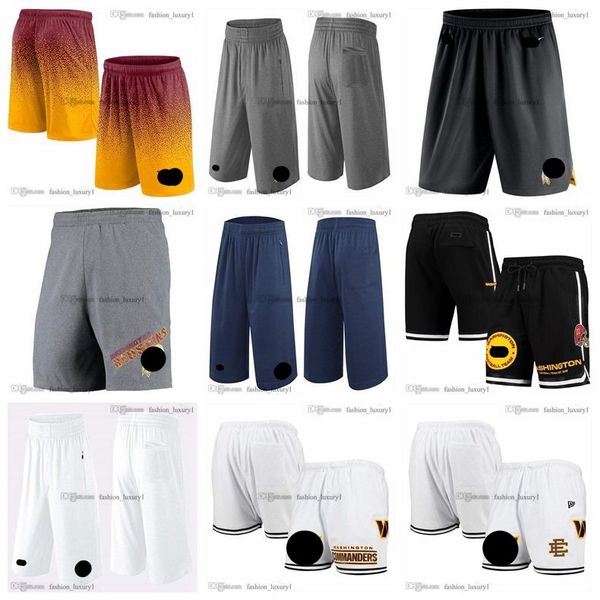 

mens washington''redskins''football shorts summer elastic waist wear sweatpants vintage split pant sport hip pop drawstr, White;black