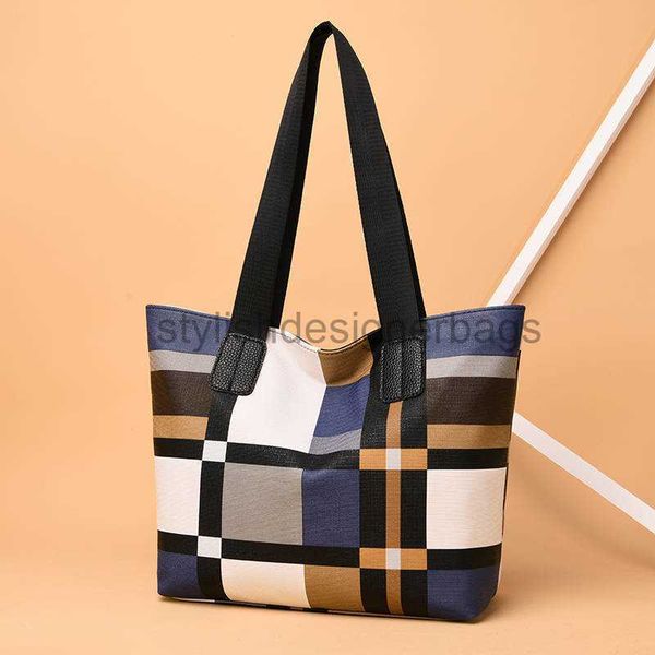 

shoulder bags tote bag women's new fashion women's shoulder bag handbag women's commuter bag plaid large bag womenstylishdesi