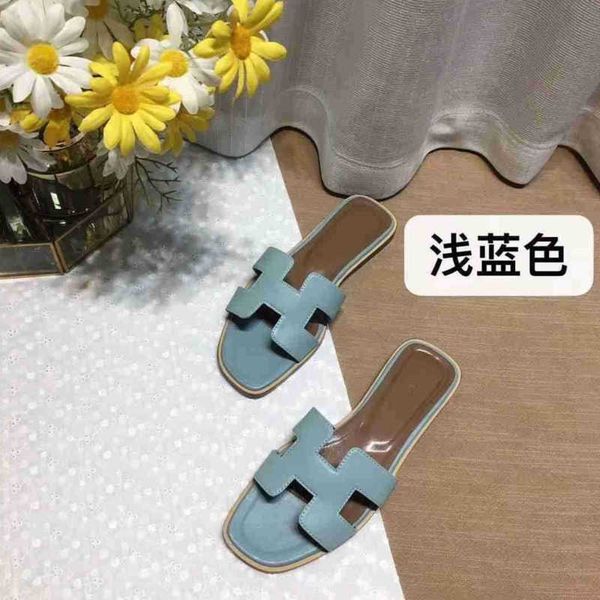 

women's oran higsandal bear slippers summer designer herm 2023 slipper setting shoes beacleather leisure fashion wear rhinestone flat b