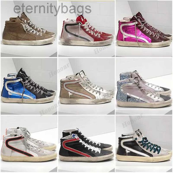 

new designer shoes sneakers casual shoes trainers men shoe mid slide star high luxury italy brand s sequin classic goldensgooseityssneaker n, Black