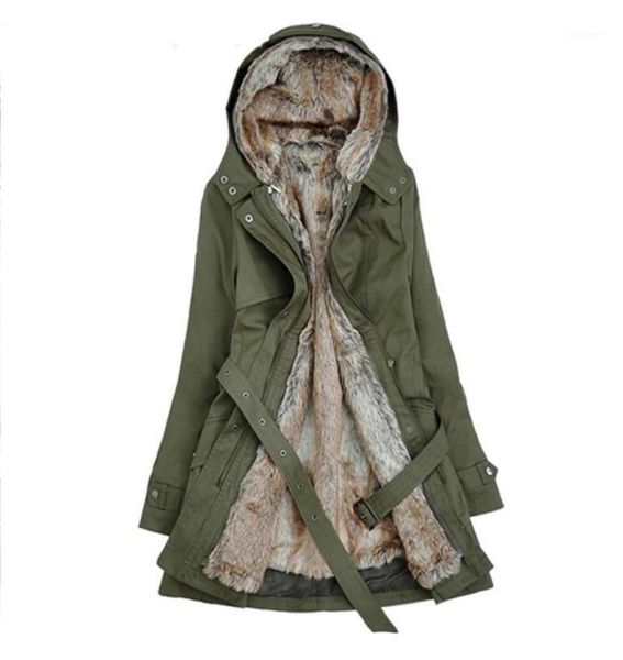 

women039s jackets women winter detachable jacket 2021 casual dress ladies basic coat jaqueta feminina long parkas thicken outer4078989, Black;brown