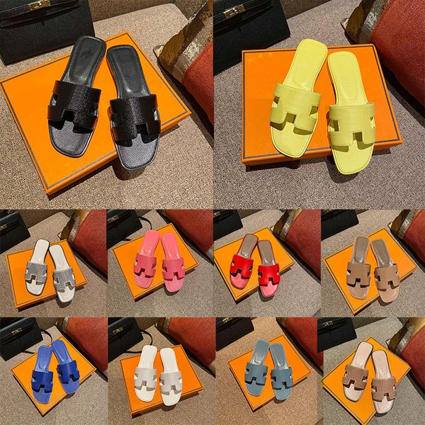 

luxury fashion designer slippers shoes aaa ladies female h letter slippers slipper women white burgundy red soft platform sandal flat slides, Black