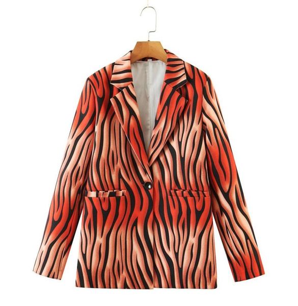 

tiger stripe double breasted blazer v58t01234567899920932017696767, White;black