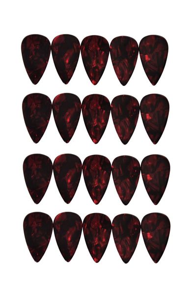 

lots of 100pcs medium 071mm guitar picks plectrums celluloid pearl red9965148