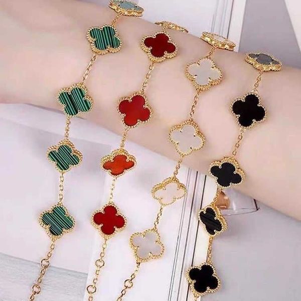 

van clover bracelet designer clover bracelet women's high fashion temperament netflix jewelry gift, Golden;silver