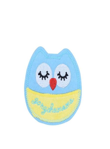 

10pcs cute owl cartoon patches for clothing bags iron on transfer applique patch for jeans sew on embroidery patch diy41335751006897, Black