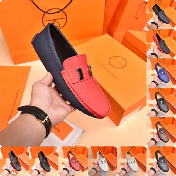 

men loafers designer shoes man 2023 fashion comfy slip-on drive moccasins footwear male luxurious brand leather boat shoes men cas jvhndu, Black