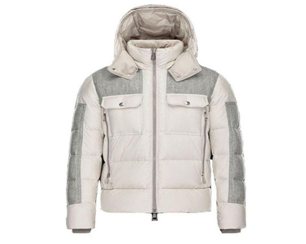 

winter down jacket men mixed color zippers jackets men039s warm outerwear fashion design outdoor highquality coats size xxxxl 6342588, Black