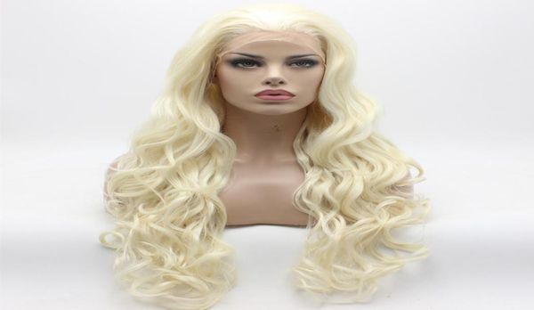 

iwona hair beige wavy long wig 51001613 half hand tied heat resistant synthetic lace front wigs7691976, Black